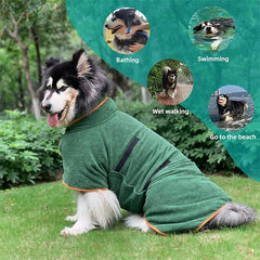 Dog Cat Bath Towel Dog Dry Robe Fashion Simple Style Winter Adjustable Warm Breathable Soft Washable Christmas Halloween Outdoor Casual Daily Dog Clothing for Bichon Frise Pomeranian Baby Pet