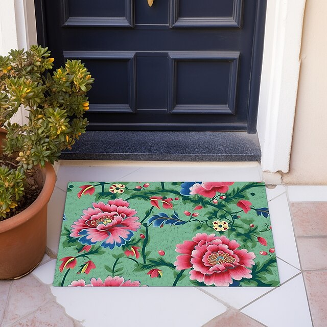 Big Floral Doormat Floor Mats Washable Rugs Kitchen Mat Non-Slip Oil Proof Rug Indoor Outdoor Mat Bedroom Decor Bathroom Mat Entrance Rug