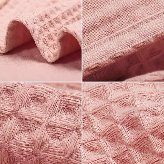 waffle Large-size  Bath Towel 180x90cm Hotel 100% Cotton Bath Towels Quick Dry, Super Absorbent Light Weight Soft Multi Colors