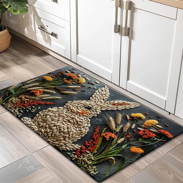 Fish Meat Doormat Kitchen Mat Floor Mat Non-Slip Area Rug Oil Proof Rug Indoor Outdoor Mat Bedroom Decor Bathroom Mat Entrance Rug