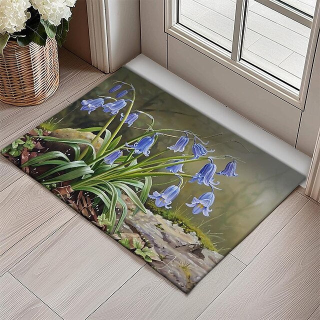 Countryside Tuilps Doormat Floor Mats Washable Rugs Kitchen Mat Non-Slip Oil Proof Rug Indoor Outdoor Mat Bedroom Decor Bathroom Mat Entrance Rug