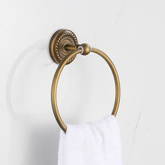 Towel Ring Wall Mounted Antique Brass Toilet Towel Ring Bath Towel Holder Hand Towel Holder Bathroom Accessories Bath Hardware