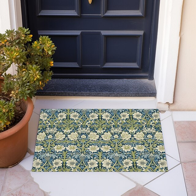 Totem Floral Doormat Floor Mats Washable Rugs Kitchen Mat Non-Slip Oil Proof Rug Indoor Outdoor Mat Bedroom Decor Bathroom Mat Entrance Rug