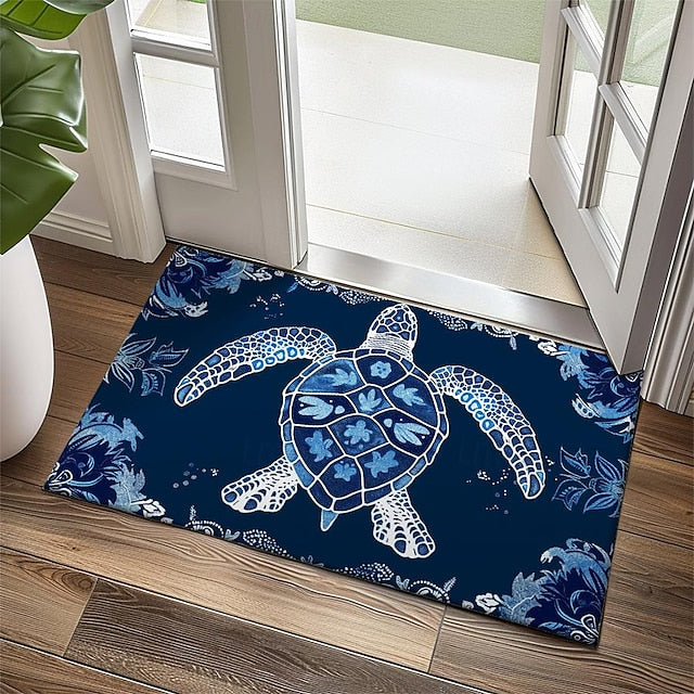 Sea Turtle Doormat Kitchen Mat Floor Mat Non-Slip Area Rug Oil Proof Rug Indoor Outdoor Mat Bedroom Decor Bathroom Mat Entrance Rug