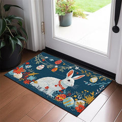 Easter Bunny Doormat Floor Mats Washable Rugs Kitchen Mat Non-Slip Oil Proof Rug Indoor Outdoor Mat Bedroom Decor Bathroom Mat Entrance Rug Folk Art