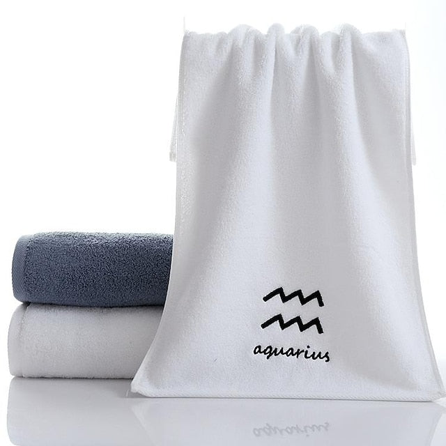 Constellation Towel 100% Cotton Towel Creative  Couple Gift Thickened Sports Face Towel Pure Cotton Towel