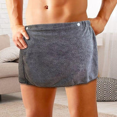 men's shorts home absorbent wearable towel pants beach sexy bath skirt microfiber anti-light