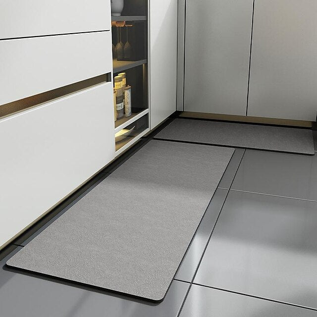 Kitchen Floor Mat Anti-Skid And Oil-Proof Wipe-Free Household Water-Absorbing Oil-Absorbing Floor Mat Waterproof And Oil-Proof Carpet Anti-Dirty Mat