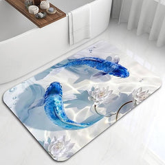 Abstract Graph Bathroom Bath Mats Creative Absorbent Bathroom Rug Diatomaceous Earth Non Slip mats