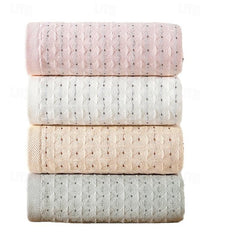 Japanese And Korean Muji Style Cotton Gauze Gift Towel Waffle Soft, Breathable And Absorbent Adult Face Towel