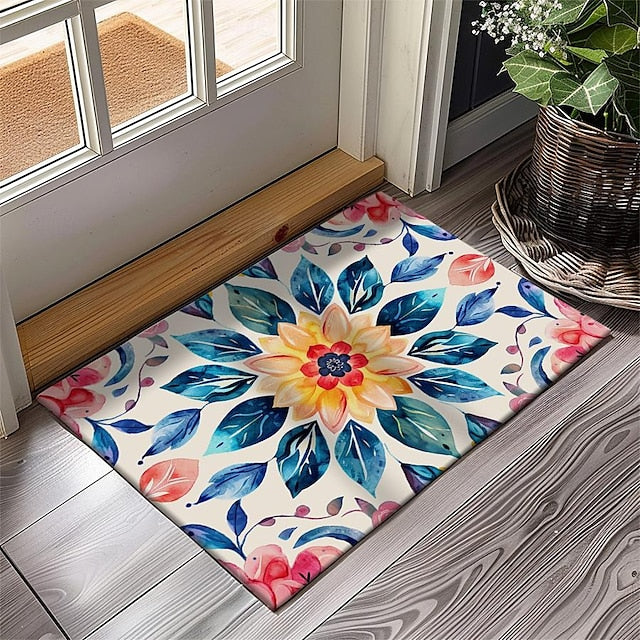 3D Flower Doormat Kitchen Mat Floor Mat Non-Slip Area Rug Oil Proof Rug Indoor Outdoor Mat Bedroom Decor Bathroom Mat Entrance Entryway Rug