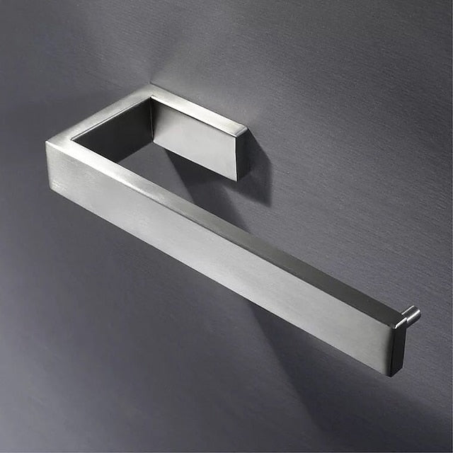 Matte Black Towel Rail 304 Stainless Steel Towel Bar, Mirror Polished, Brushed Wall Mounted Bathroom & Kitchen