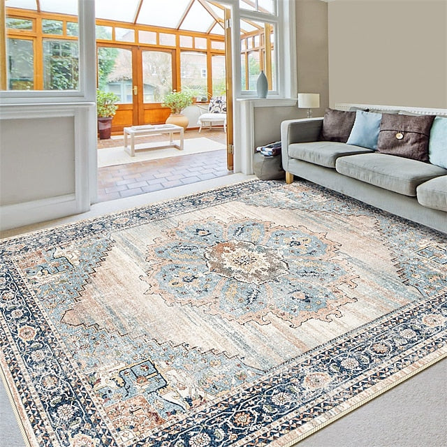 Mandala Bohemian Boho Runner Rug Area Rug Non Slip Floor Mat Bedside Livingroom Bedroom Indoor Outdoor