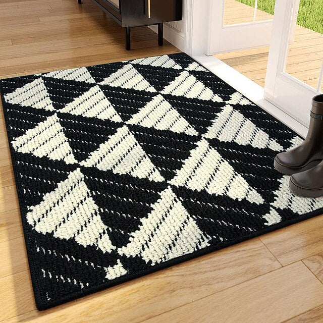 Checkerboards Doormat Kitchen Mat Floor Mat Non-Slip Area Rug Oil Proof Rug Indoor Outdoor Mat Bedroom Decor Bathroom Mat Entrance Rug