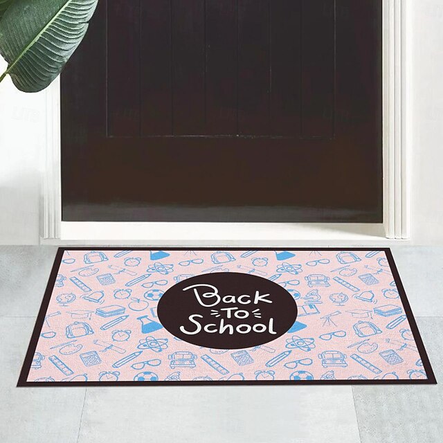 Back to School Doormat Kitchen Mat Floor Mat Non-Slip Area Rug Oil Proof Rug Indoor Outdoor Mat Bedroom Decor Bathroom Mat Entrance Rug