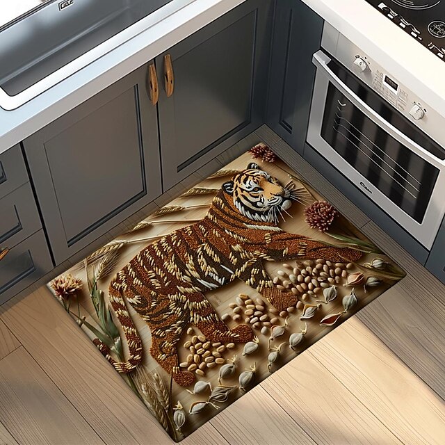 Fish Meat Doormat Kitchen Mat Floor Mat Non-Slip Area Rug Oil Proof Rug Indoor Outdoor Mat Bedroom Decor Bathroom Mat Entrance Rug