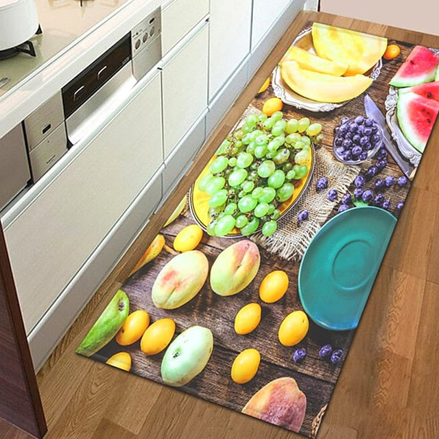 Vegetables Area Rug Kitchen Mat Non-Slip Oil Proof Floor Mat Livingroom Rug Indoor Outdoor Mat Bedroom Decor Bathroom Mat Entrance Rug Door Mat