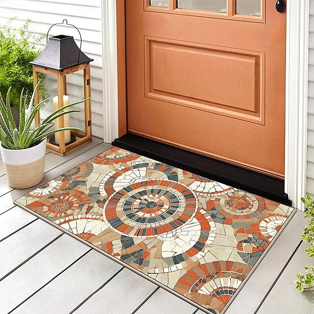 Mosaic Doormat Kitchen Mat Floor Mat Non-Slip Area Rug Oil Proof Rug Indoor Outdoor Mat Bedroom Decor Bathroom Mat Entrance Rug