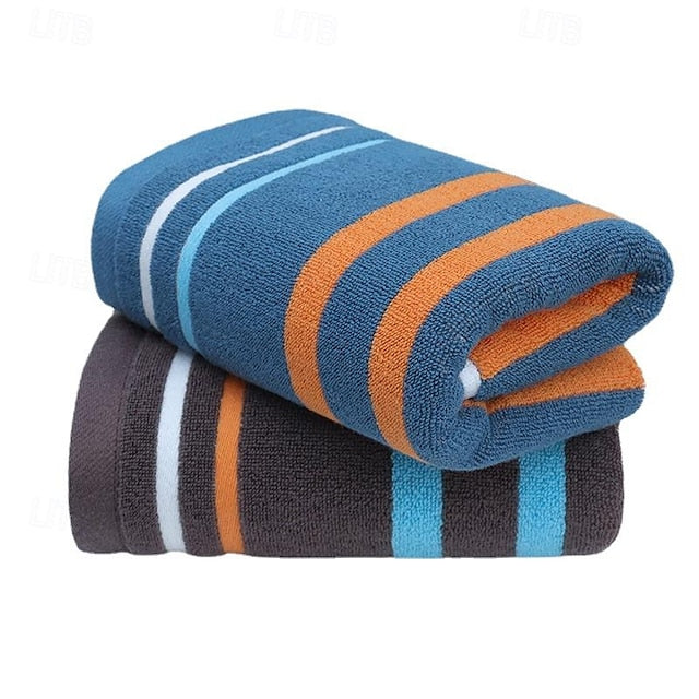 Thickened Men's Couple Cotton Towels, Highly Absorbent Towels For Bathrooms, Gyms, Hotels And Spas, Solid Color Bath Towel