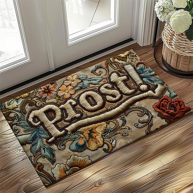 Quilt Beer Doormat Kitchen Mat Floor Mat Non-Slip Area Rug Oil Proof Rug Indoor Outdoor Mat Bedroom Decor Bathroom Mat Entrance Rug