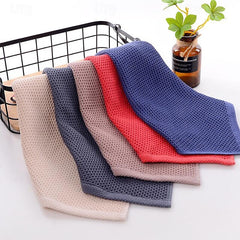 Cotton Jacquard Gauze Towel Cotton Honeycomb Square Small Towel Wholesale Wash Face Kids Baby Baby