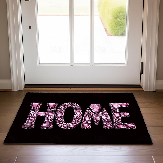 Crystal Home Doormat Floor Mats Washable Rugs Kitchen Mat Non-Slip Oil Proof Rug Indoor Outdoor Mat Bedroom Decor Bathroom Mat Entrance Rug