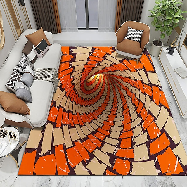 3D Vortex Door Mat Anti-Slip Non Skid Outdoor Rug Floor Mat Area Rug Front Door Livingroom Bedroom 1pc