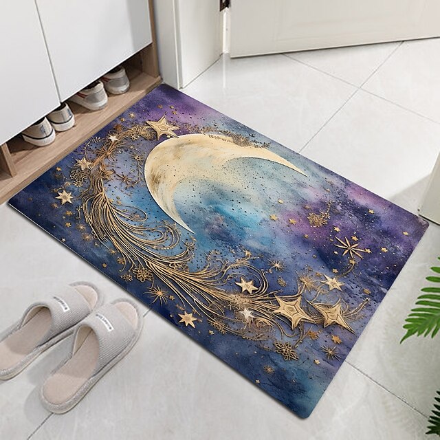 Purple Landscape Doormat Floor Mats Washable Rugs Kitchen Mat Non-Slip Oil Proof Rug Indoor Outdoor Mat Bedroom Decor Bathroom Mat Entrance Rug