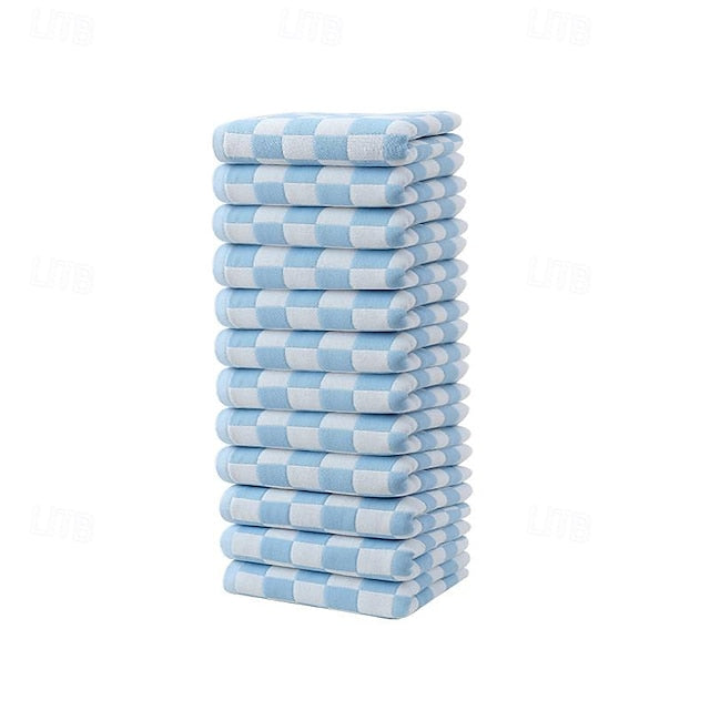 12 Pack Square Towel Cotton Gauze Household Summer Face Towel Washable Cloth