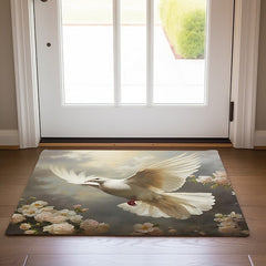 Peace Dove Doormat Floor Mats Washable Rugs Kitchen Mat Boho Non-Slip Oil Proof Rug Indoor Outdoor Mat Bedroom Decor Bathroom Mat Entrance Rug