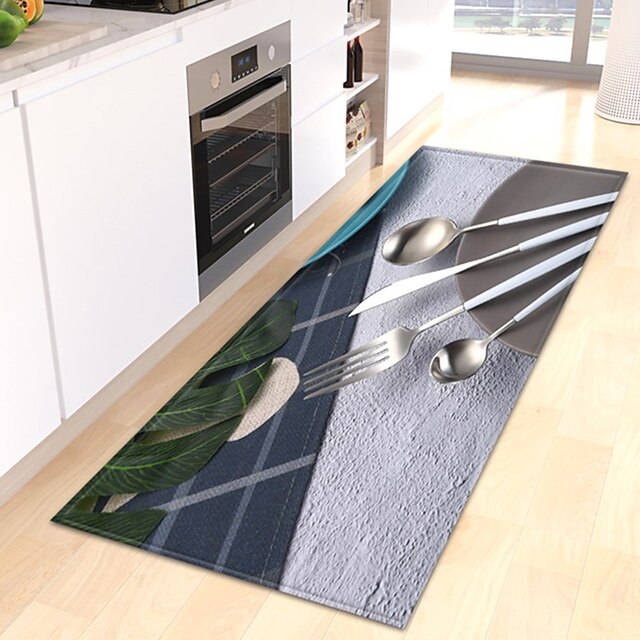 Cutlery Area Rug Kitchen Mat Non-Slip Oil Proof Floor Mat Livingroom Rug Indoor Outdoor Mat Bedroom Decor Bathroom Mat Entrance Rug Door Mat