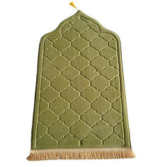 Embossed Muslim Prayer Mat Multi-color Flannel Thickened Blanket Rug