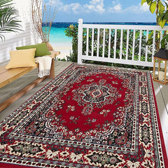 Traditional Persian Floor Mat Area Rug for Livingroom Bedroom Kids Room Indoor Outdoor Decor Anti-Slip