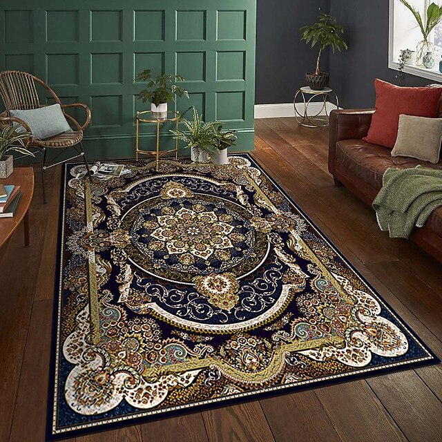 Boho Area Rug Kitchen Mat Non-Slip Oil Proof Floor Mat Livingroom Rug Indoor Outdoor Mat Bedroom Decor Bathroom Mat Entrance Rug Door Mat