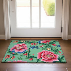 Big Floral Doormat Floor Mats Washable Rugs Kitchen Mat Non-Slip Oil Proof Rug Indoor Outdoor Mat Bedroom Decor Bathroom Mat Entrance Rug