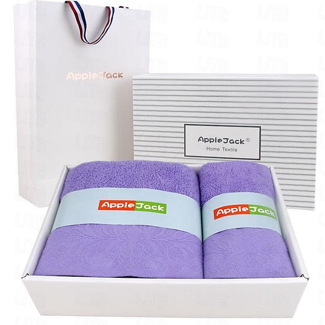 100% Cotton 3 PCS Towels Set Quick Dry, Extra Aborbent, Super Soft Towels Set 1 Handkerchief, 1 Sport Towel, 1 Bath Towel