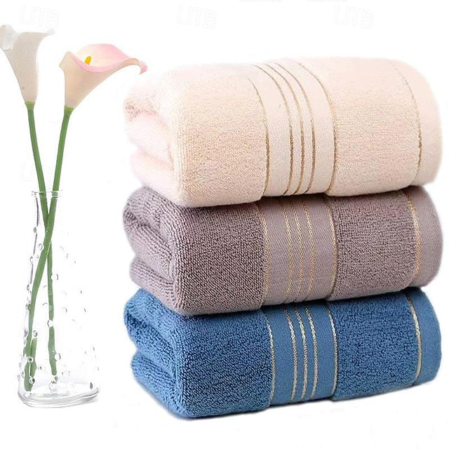 Cotton Bath Towel Household Soft Absorbent Towel Adult Universal Wash Towel Back To School College Student