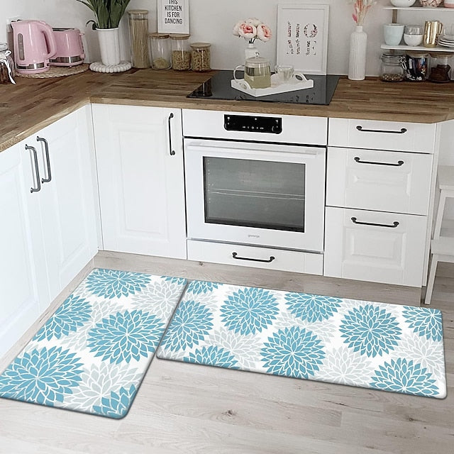 Anti Fatigue Kitchen Rug Non Slip Kitchen Mats Floor Mat Cushioned Area Rugs Waterproof Comfort Standing Mat Runner for Kitchen