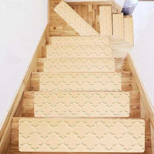 Leaf Carpet Stair Treads for Wooden Steps Stairs Carpet Tape Peel and Stick with Double Adhesive Tape