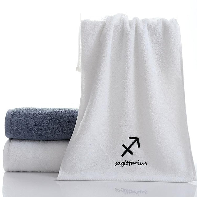 Constellation Towel 100% Cotton Towel Creative  Couple Gift Thickened Sports Face Towel Pure Cotton Towel