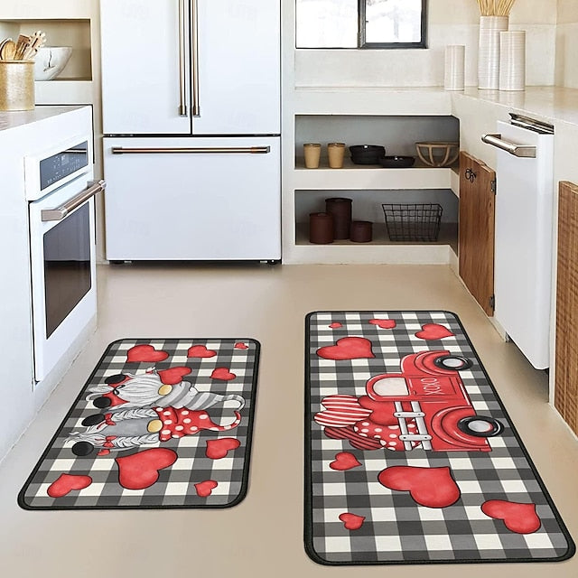 Valentine's Day Area Rug Kitchen Mat Non-Slip Oil Proof Floor Mat Livingroom Rug Indoor Outdoor Mat Bedroom Decor Bathroom Mat Entrance Rug Door Mat