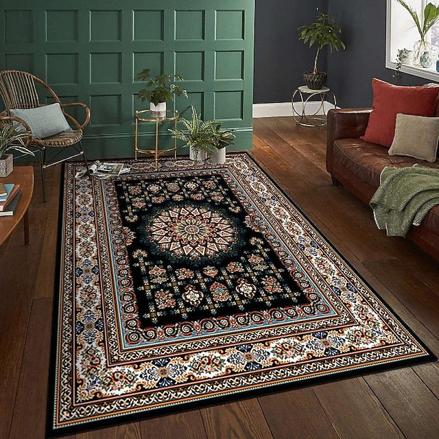 Boho Area Rug Kitchen Mat Non-Slip Oil Proof Floor Mat Livingroom Rug Indoor Outdoor Mat Bedroom Decor Bathroom Mat Entrance Rug Door Mat