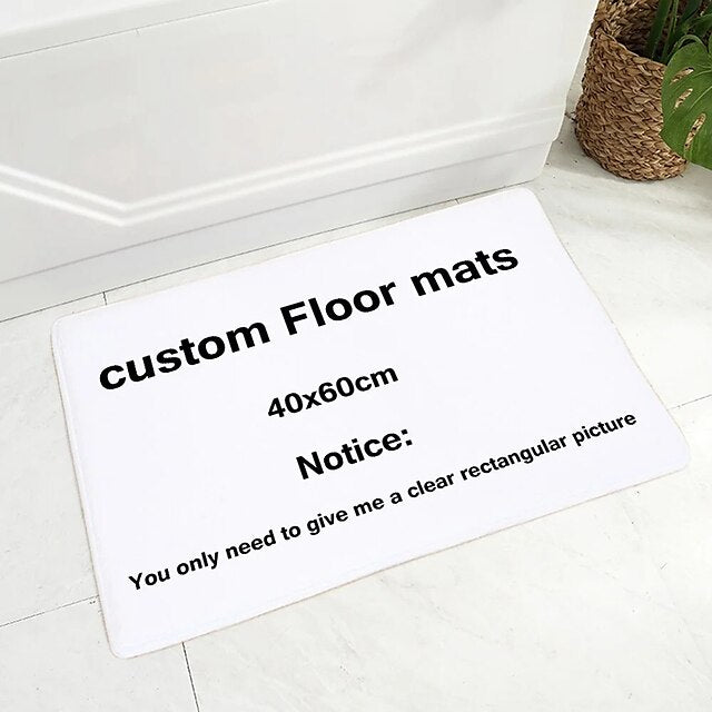 Custom Rug Doormat Floor Mats Washable Rugs Kitchen Mat Non-Slip Oil Proof Rug Indoor Outdoor Mat Bathroom Mat Entrance Rug Add Your Design Personalized Halloween Gift Custom Made