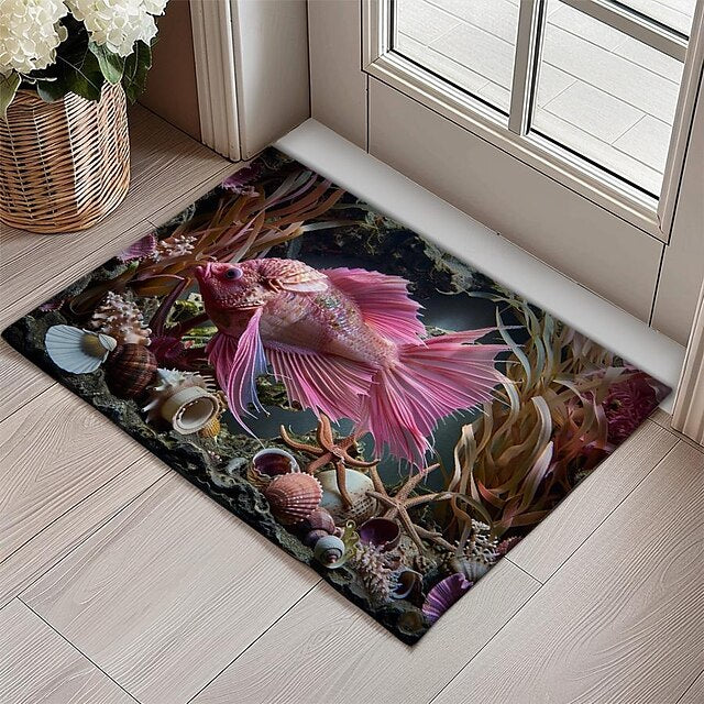 Octopus Doormat Kitchen Mat Floor Mat Non-Slip Area Rug Oil Proof Rug Indoor Outdoor Mat Bedroom Decor Bathroom Mat Entrance Rug