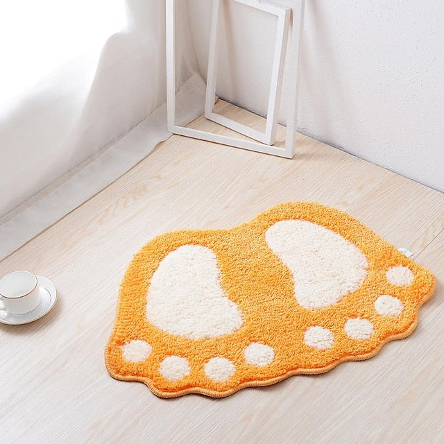 Bath Mat Non-slip Bathroom Rugs Mats Water Absorbent Non-Slip Mat Used in Bathroom, Shower, Room, Etc.Soft Flocking Bath Mat Machine Washable Bath Mat Bathroom Mat