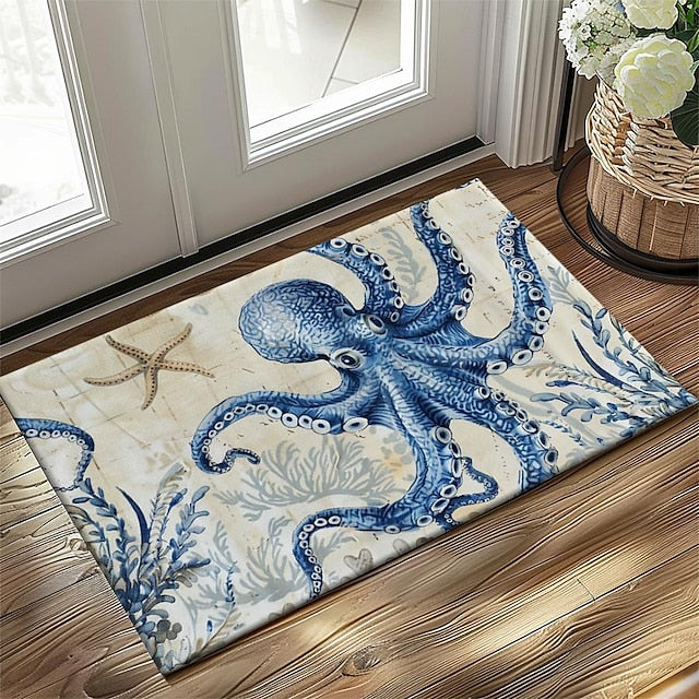 Sea Turtle Doormat Kitchen Mat Floor Mat Non-Slip Area Rug Oil Proof Rug Indoor Outdoor Mat Bedroom Decor Bathroom Mat Entrance Rug