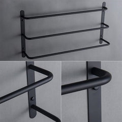 Wall Mounted Towel RackStainless Steel 3-TierTowel Bar Storage Shelf for Bathroom 45/60cm Towel Holder Towel Rail Towel Hanger