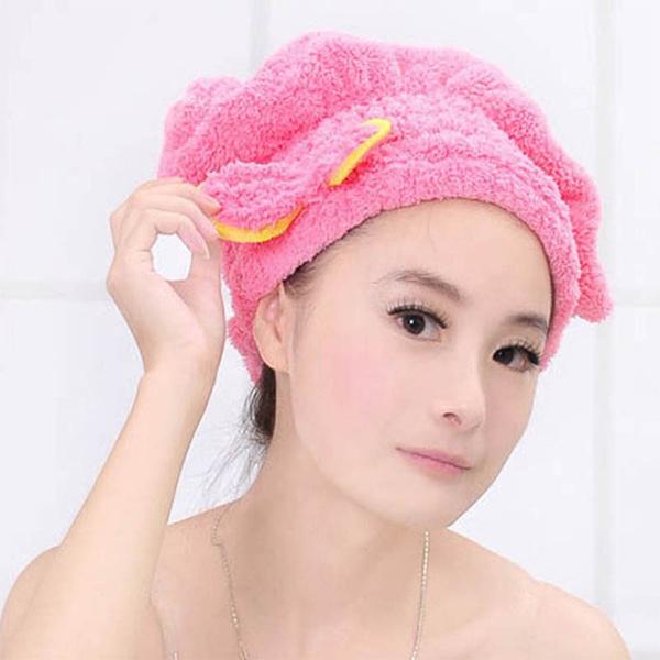 Turban Quick Hair Hats Wrapp Towels Bathing