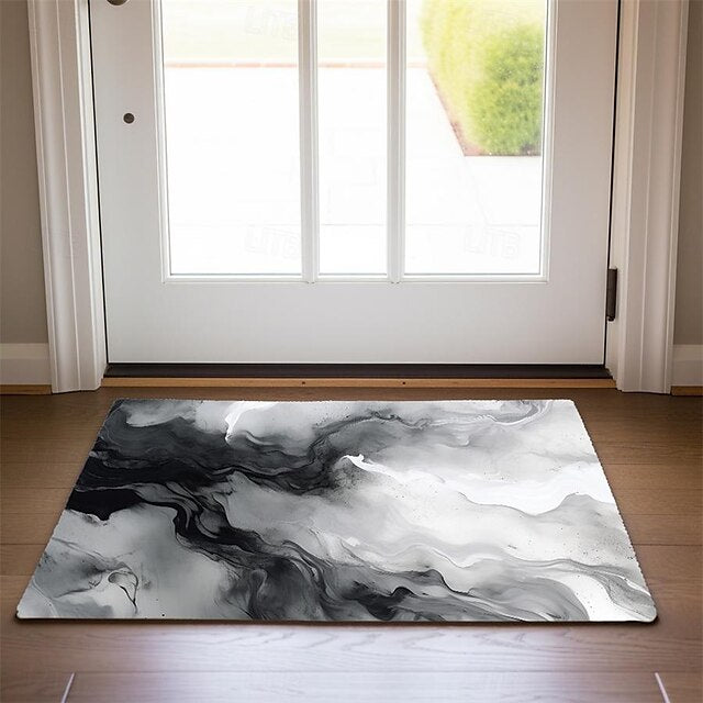 Marble Pattern Doormat Floor Mats Washable Rugs Kitchen Mat Non-Slip Oil Proof Rug Indoor Outdoor Mat Bedroom Decor Bathroom Mat Entrance Rug