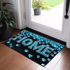 Crystal Home Doormat Floor Mats Washable Rugs Kitchen Mat Non-Slip Oil Proof Rug Indoor Outdoor Mat Bedroom Decor Bathroom Mat Entrance Rug